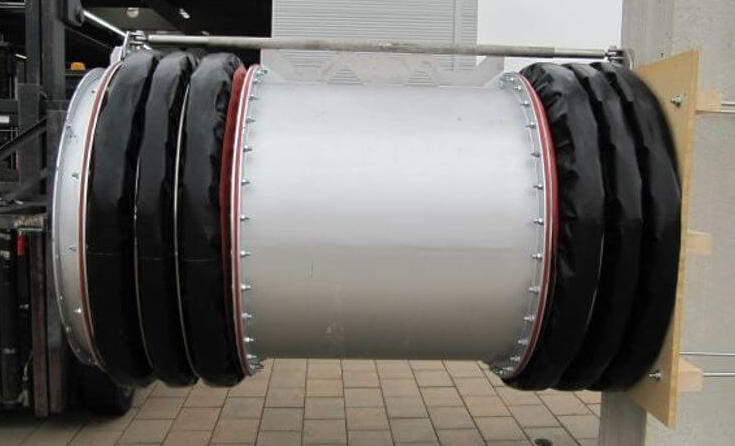 Frenzelit expansion joint in neutral position/side view